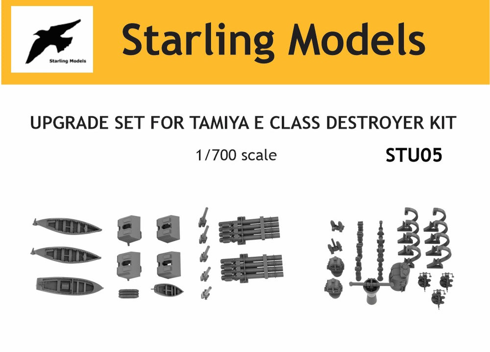 Upgrade set for Tamiya E class destroyer