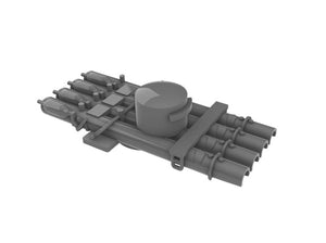 Royal Navy quad torpedo tubes with shield 1/600