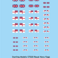 Royal navy flags and ensigns