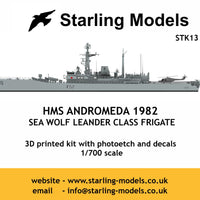 HMS Andromeda 1982, sea wolf Leander class frigate