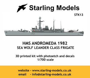 HMS Andromeda 1982, sea wolf Leander class frigate