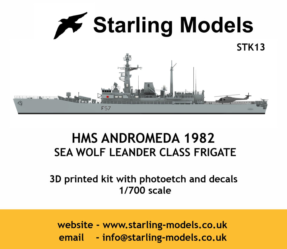 HMS Andromeda 1982, sea wolf Leander class frigate