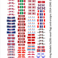 Naval flags and ensigns 1914-1945 1/350