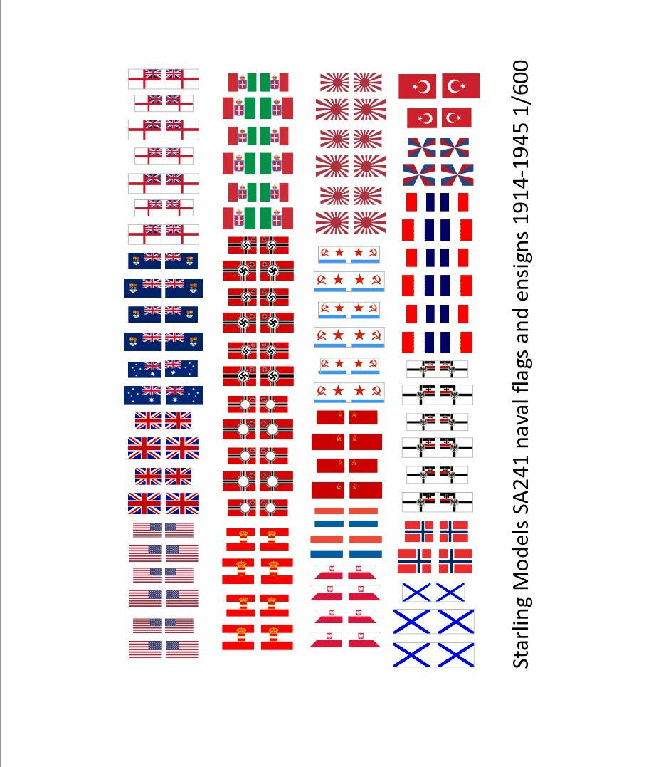 Flags WW1 and WW2 1/600