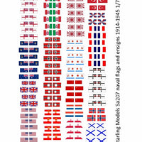 Naval flags and ensigns 1914-1945 1/700