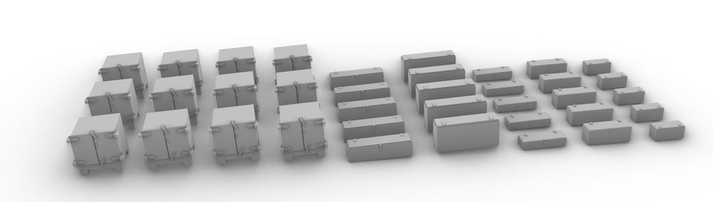 Royal Navy deck small deck lockers 1/350