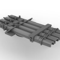 Quad torpedo mounts without shields 1/700