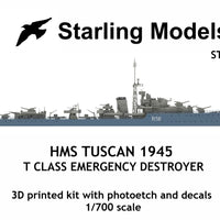 HMS Tuscan 1945