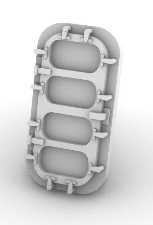 Royal Navy type waffle doors 1/350