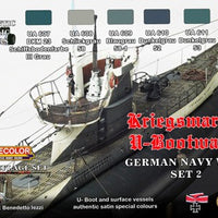 LifeColor German WWII Kriegsmarine Set 2 (22ml x 6)