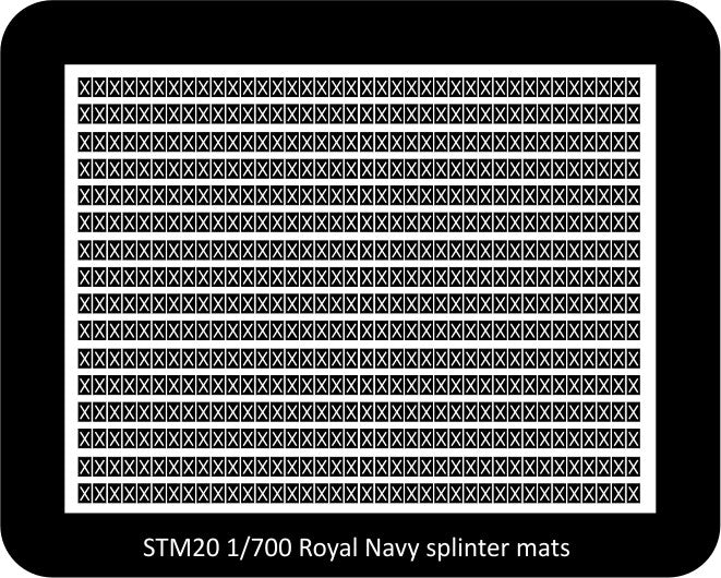 SM20 Royal Navy splinter mats 1/700