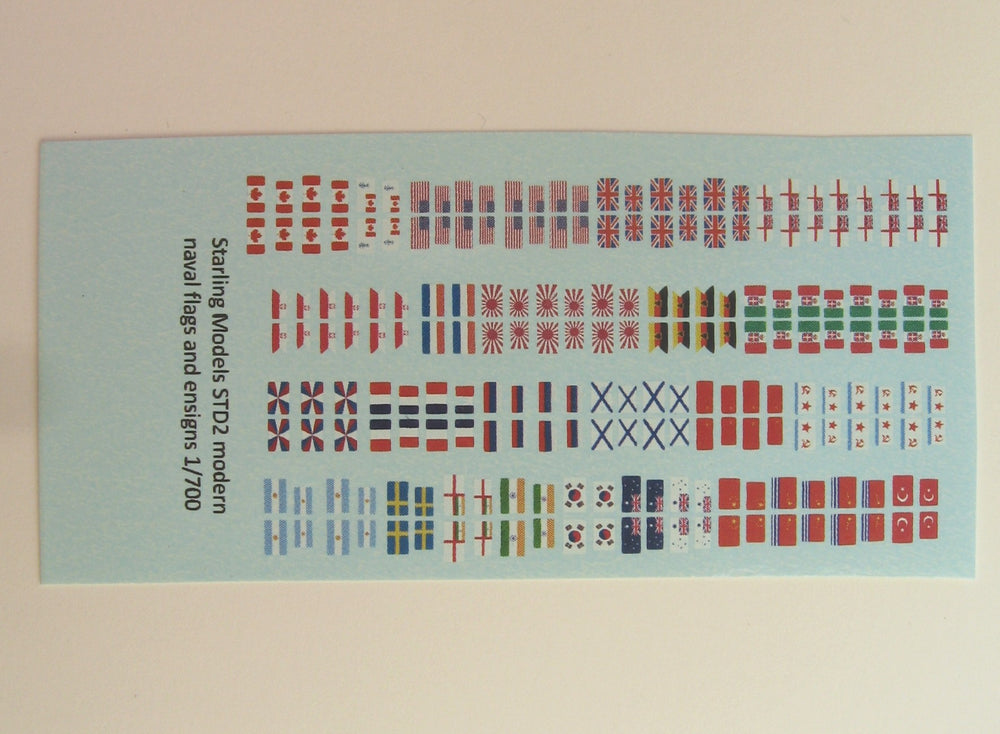 Modern naval flags and ensigns 1/700