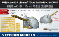 Modern Russian AK-130 130mm / 70 cal twin gun mount
