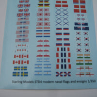 Modern naval flags and ensigns 1/350