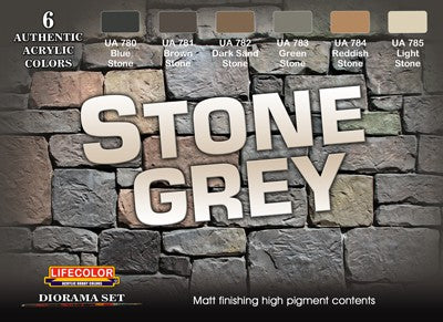 Stone grey paint set