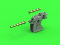 French training gun 90mm Model 1935 - used on Richelieu and Dunkerque class - (resin, PE and turned parts) - (4pcs)
