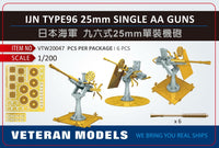 IJN Type 96 25mm single AA guns 1/200
