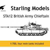 British Army Chieftain tanks 1/700
