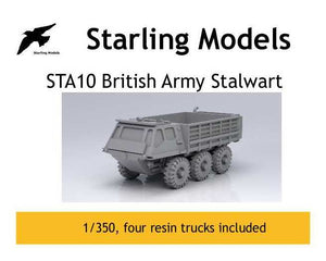 British Army Stalwart trucks 1/350
