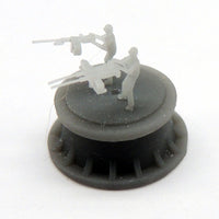 0.5" M2 Browning single and twin MGs with gunner, no stand (x12)