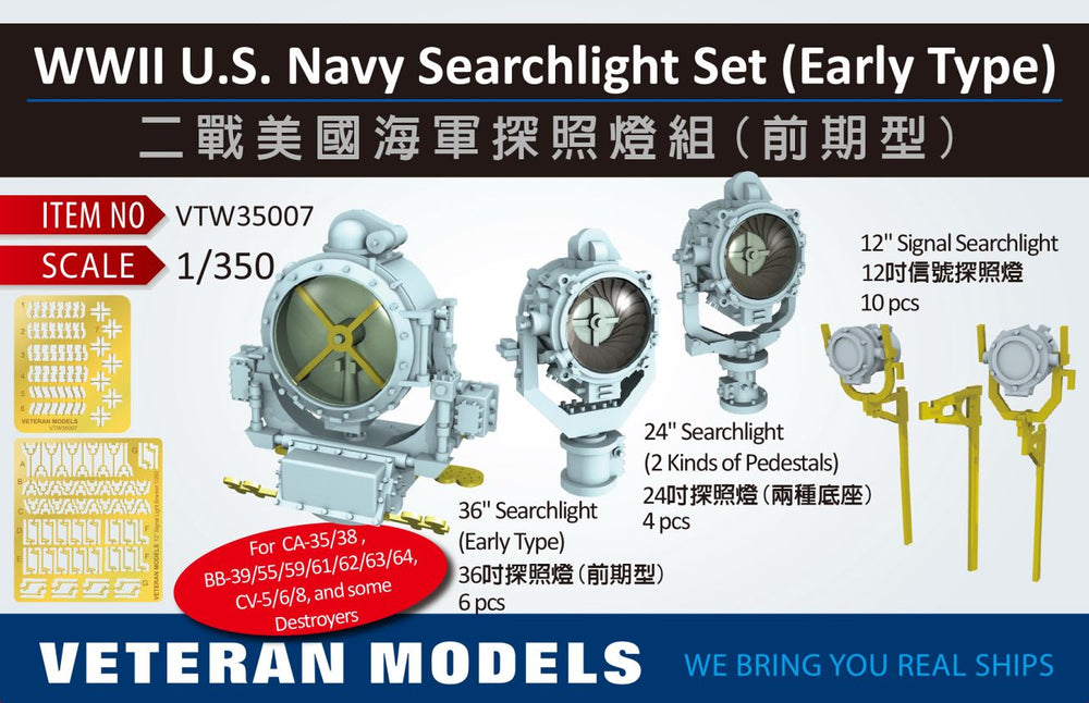 US Navy searchlight set (early type)