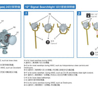US Navy searchlight set (early type)