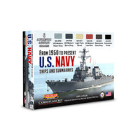 US Navy 1950 to present paint set for naval ships and submarines